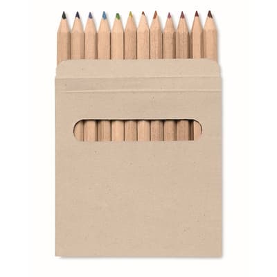 Recycled 12 Coloured Pencils Set