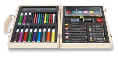 Artist's Set In Wooden Box