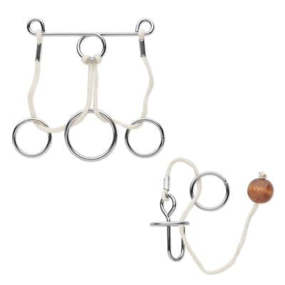 Recycled Set Of 2 Metal Brain Teasers