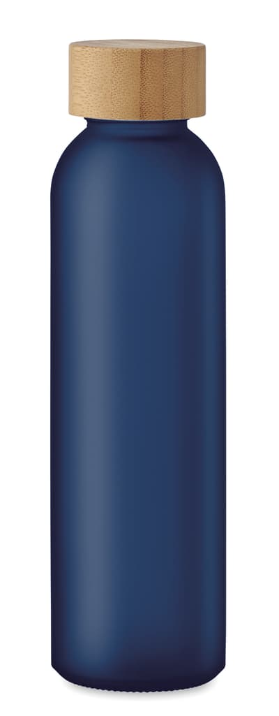 Bamboo Frosted Glass Water Bottle 500ml