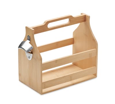 6 Beer Crate In Bamboo