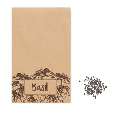 Basil Seeds In Craft Envelope