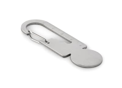 Recycled Stainless Steel Multifunctional Key Ring Token