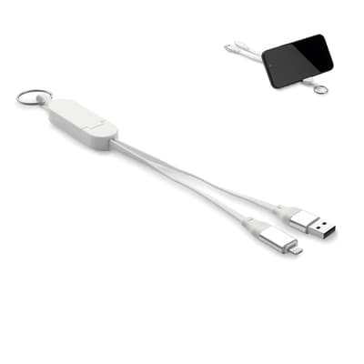 60w Cable Keyring Recycled Abs