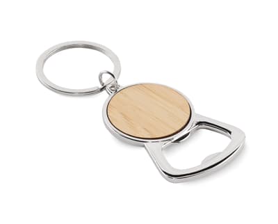 Bamboo Recycled Aluminium Key Ring