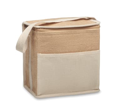 Aluminium Jute And Canvas Cooler Bag 3l