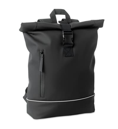 RPET Laptop 15" Roll Top Pu Backpack