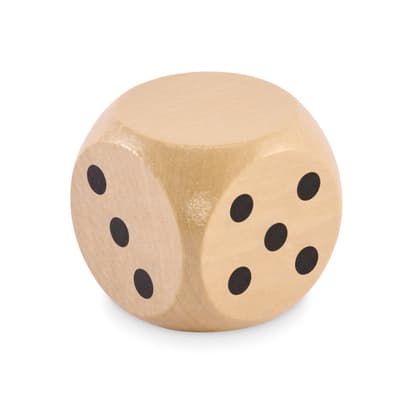 Schima Wooden Dice 5cm Dia
