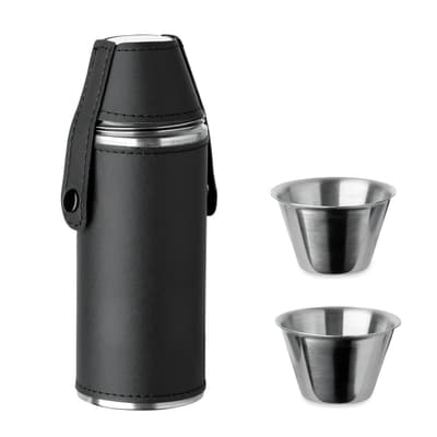 Stainless Steel Hip Flask With Shot Cups