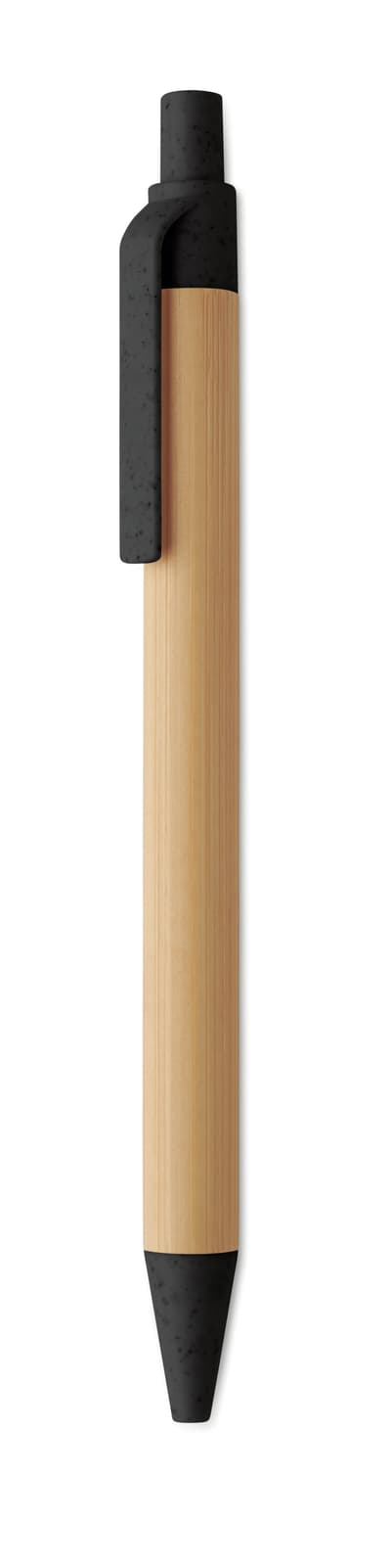 Push Button Ball Pen In Bamboo