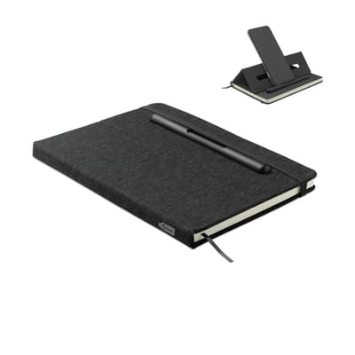 Recycled RPET A5 Notebook With Phone Holder