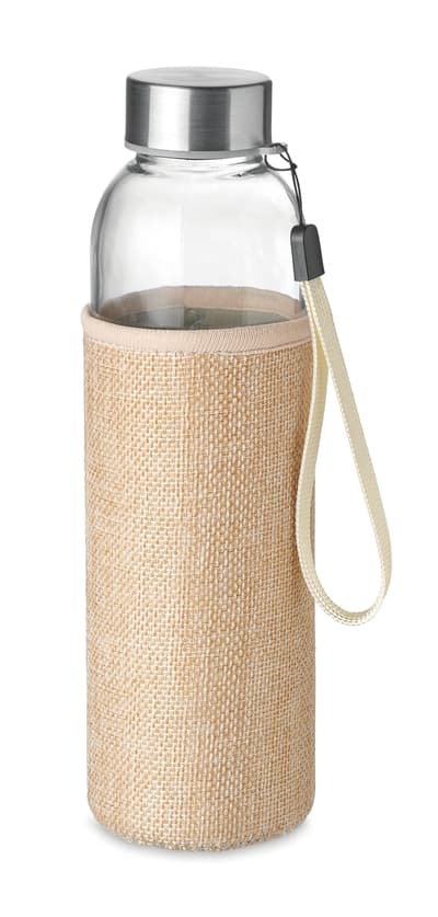 Glass Water Bottle In Pouch 500ml