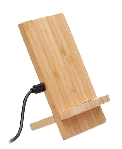 Bamboo Wireless Charger Stand 10w