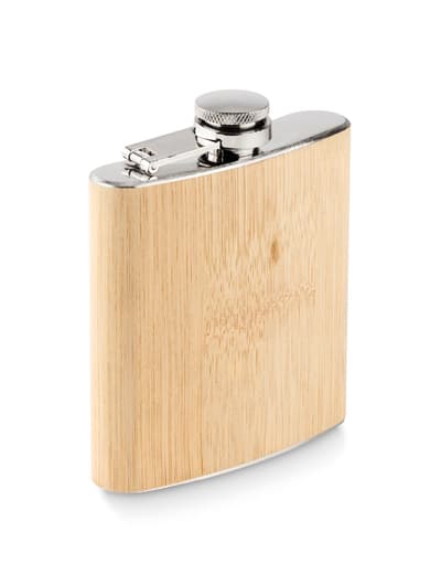 Bamboo Slim Hip Flask 170ml
