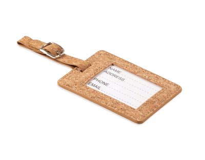 Cork Luggage Tag