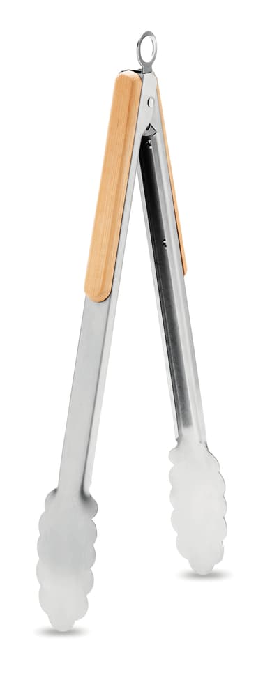 Bamboo Stainless Steel Tongs