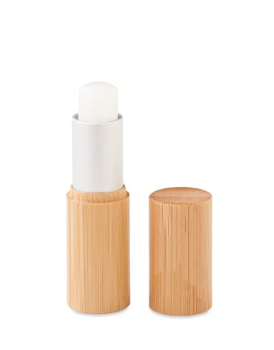 Lip Balm In Bamboo Tube Box