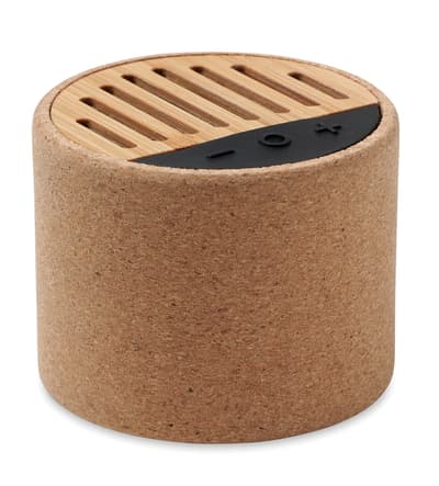 Bamboo Round Cork Wireless Speaker