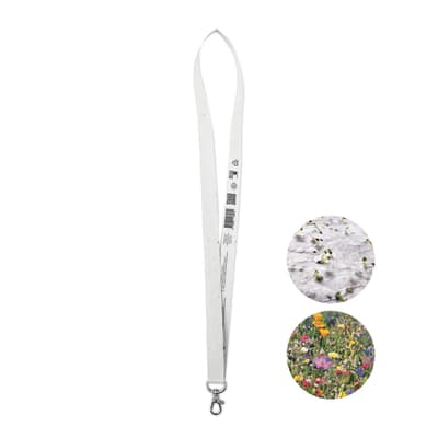 Recycled Seed Paper Lanyard W/hook
