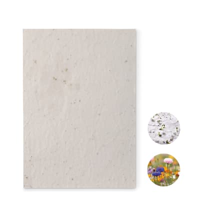 Recycled A5 Wildflower Seed Paper Sheet