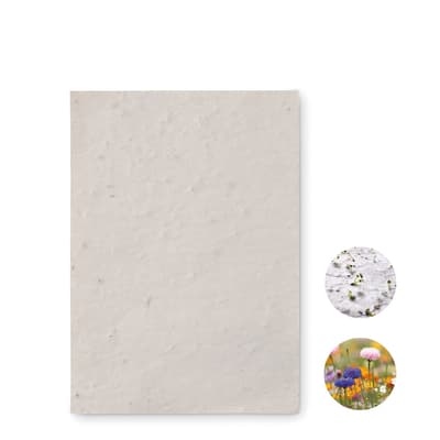 Recycled A6 Wildflower Seed Paper Sheet