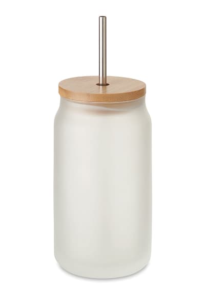 Bamboo Sublimation Mason Jar 400 Ml