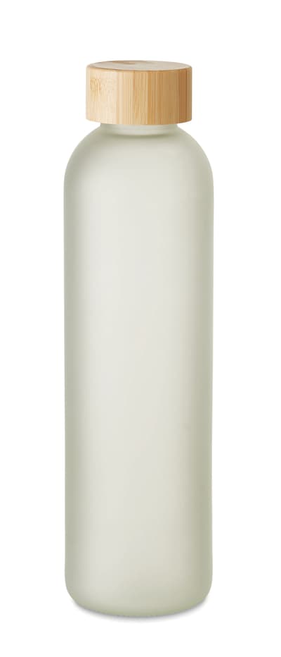 Bamboo Sublimation Glass Water Bottle 650ml