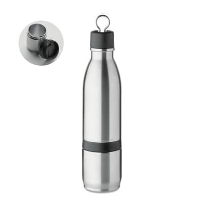 Stainless Steel 2 In 1 Double Wall Water Bottle 500ml