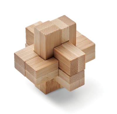 Recycled Bamboo Brain Teaser Puzzle