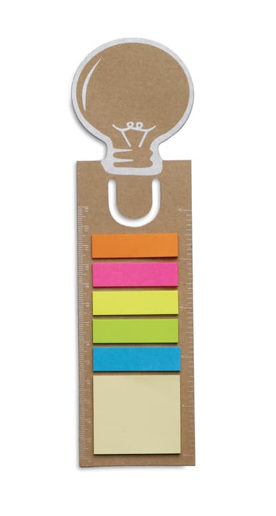 Recycled Bookmark With Sticky Memo Pad