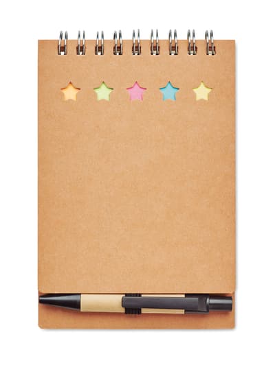 Recycled Notepad With Pen And Memo Pad