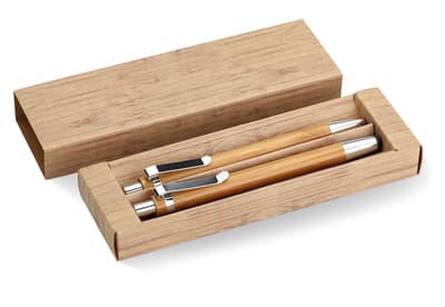 Bamboo Pen And Pencil Set