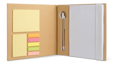 Recycled Notebook With Memo Set And Pen