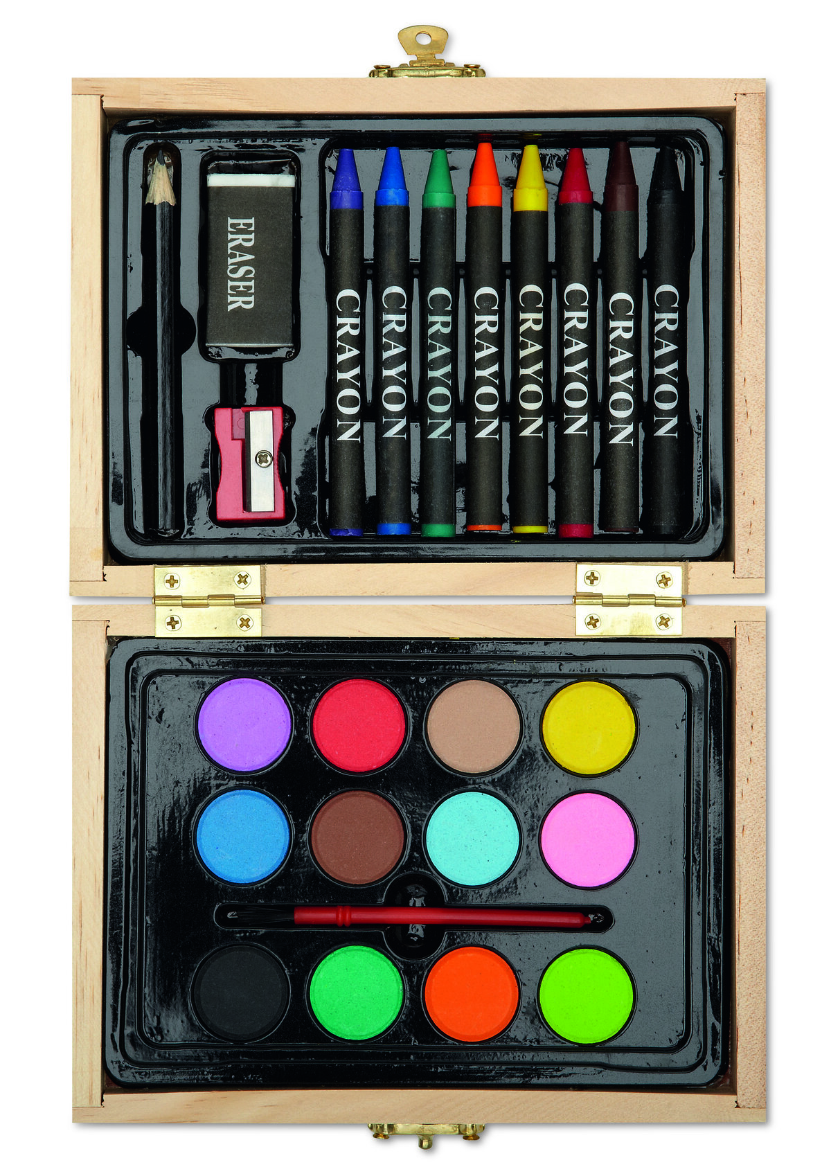 Painting Set In Wooden Box