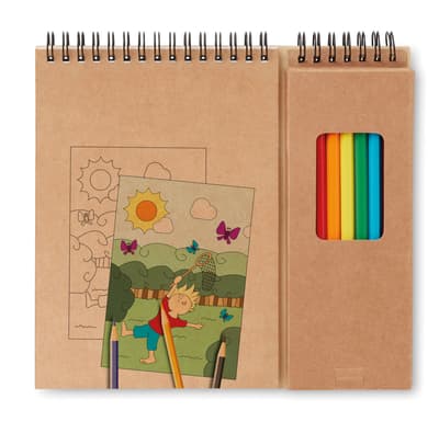 Colouring Set With Notepad