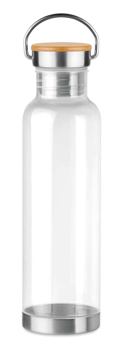 Stainless Steel Tritan 800ml Water Bottle Bamboo Top