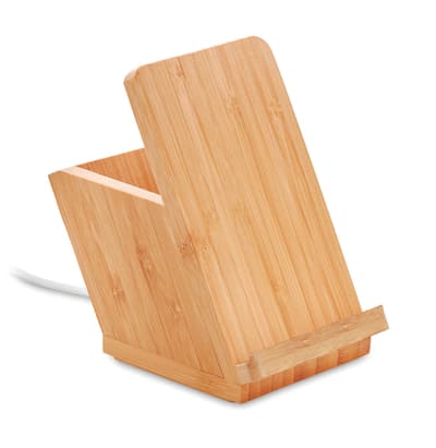 Bamboo Wireless Charger Pen Holder 5w