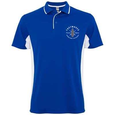 Custom Branded Montmelo 150 g/m² short sleeve unisex sports polo