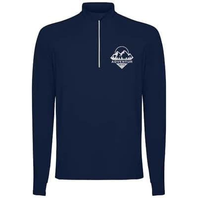 Custom Branded Estambul 200 g/m² long sleeve men's half zip sweatshirt