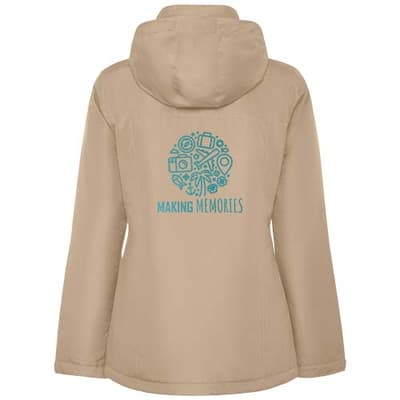 Custom Branded America women's padded parka jacket