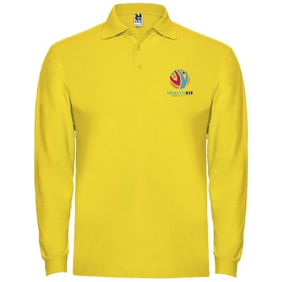 Custom Branded Estrella 220 g/m² long sleeve men's polo