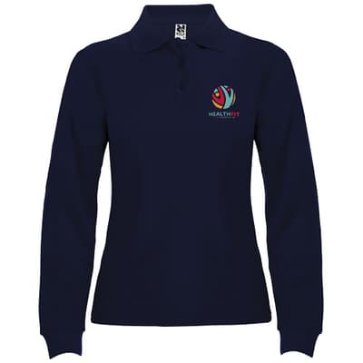 Custom Branded Estrella 220 g/m² long sleeve women's polo