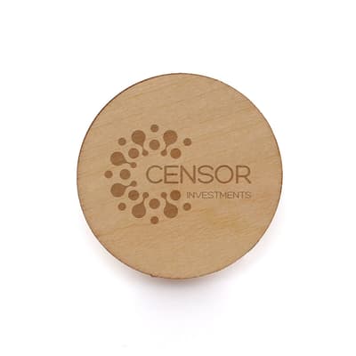 Medium Round Wooden Badge