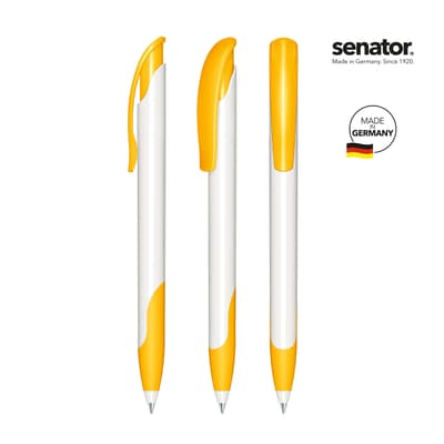Promotional Senator Challenger Polished basic with soft grip push ball pen