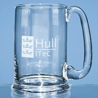 Custom Printed 0.6ltr Dartington Crystal Real Ale Tankard