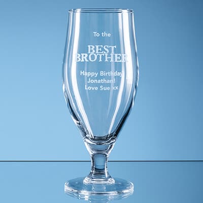 Custom Printed 0.38ltr Stelara Beer Glass