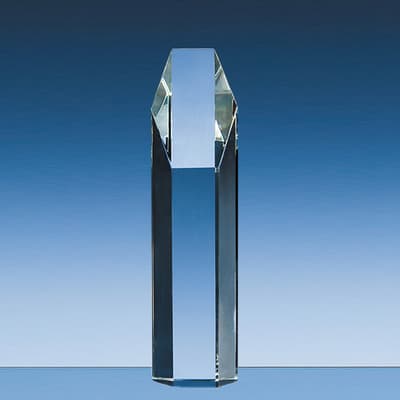 Promotional 25.5cm Optical Crystal Hexagon Award