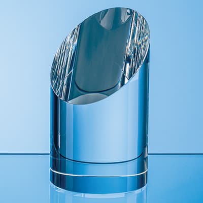 Promotional 14cm Optical Crystal Zenith Cylinder Award
