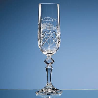 Custom Printed 180ml Flamenco Crystalite Panel Champagne Flute