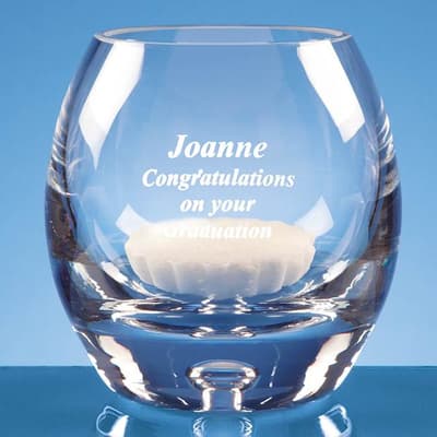 Promotional 10.5cm Handmade Bubble Base Candle Holder